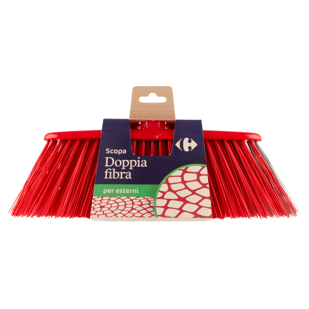 Carrefour Scopa Doppia fibra per esterni