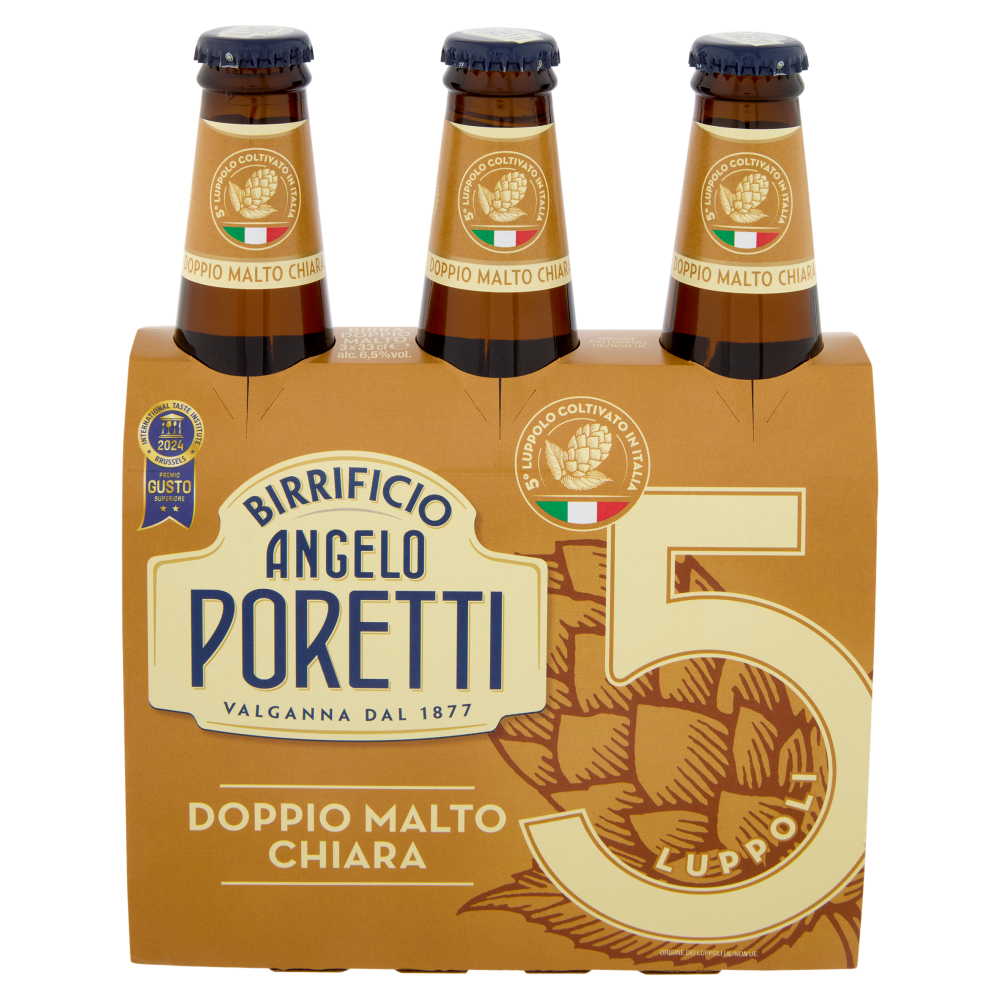 Birrificio Angelo Poretti Doppio Malto Chiara 5 Luppoli 3 x 33 cl