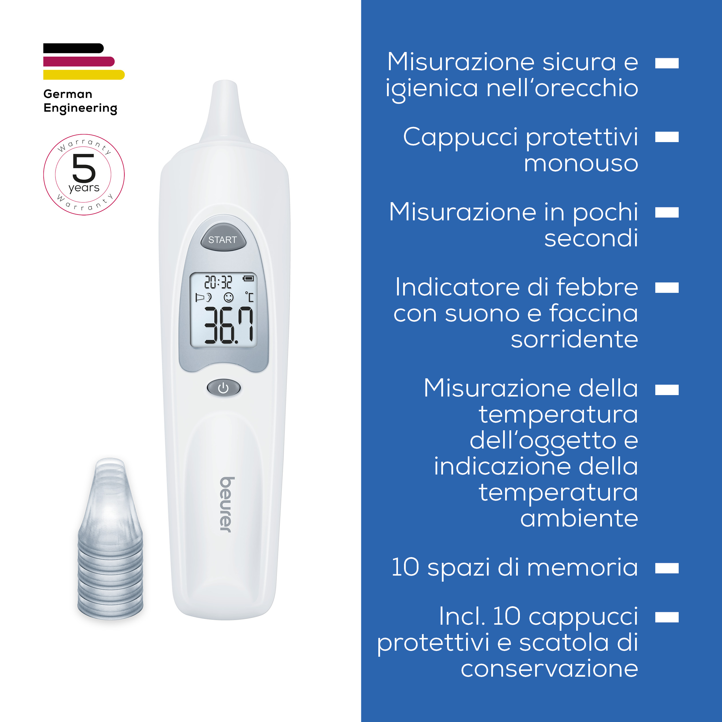 Beurer Termometro auricolare FT 58