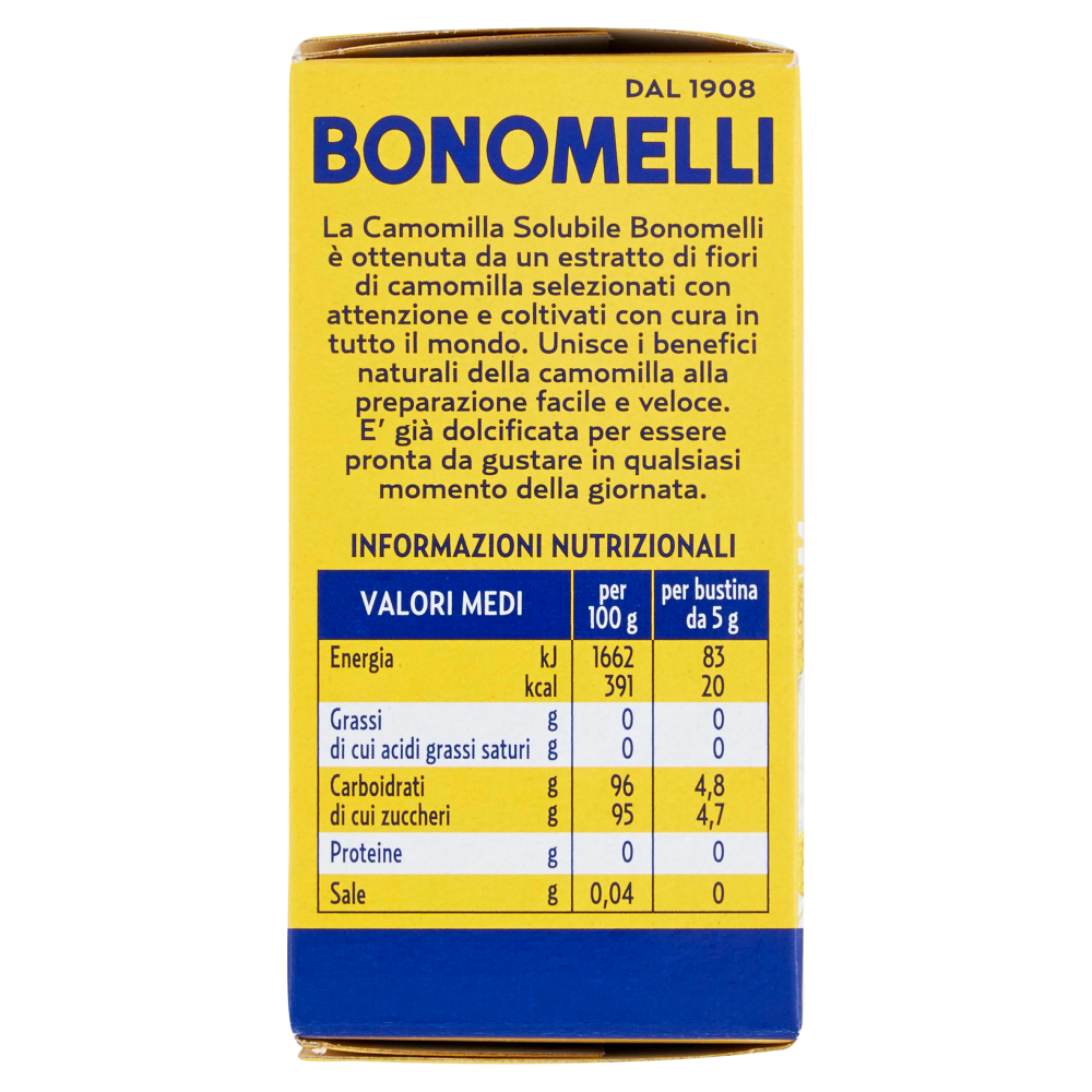 Bonomelli Estratto Zuccherato di Camomilla Solubile Classica 20 x 5 g