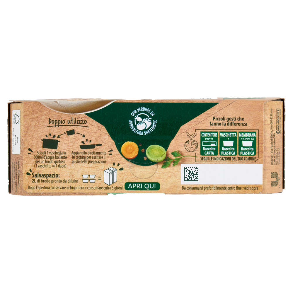 Knorr Cuore di Brodo Vegetale 4 x 28 g