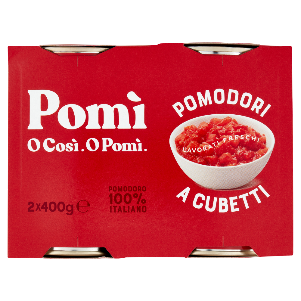 Pomì Pomodori a Cubetti 2 x 400 g