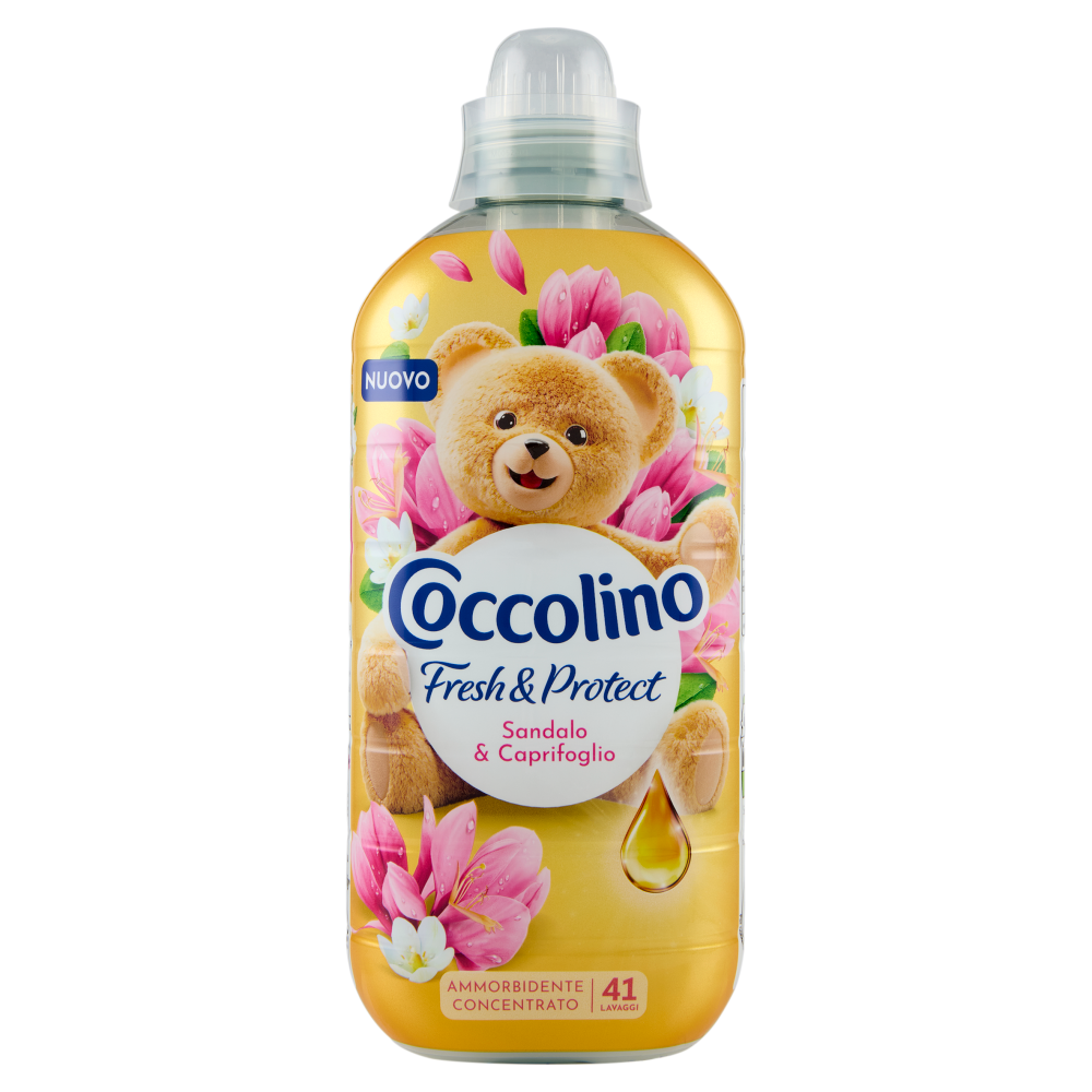 Coccolino Ammorbidente Concentrato Fresh & Protect Sandalo & Caprifoglio 41 Lavaggi 952 ml