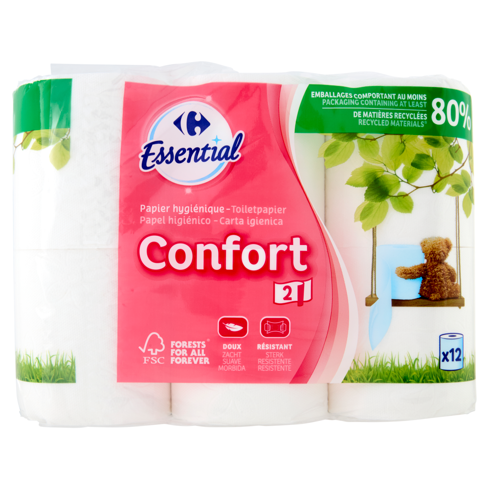 Carrefour Essential Carta igienica Confort 12 pz