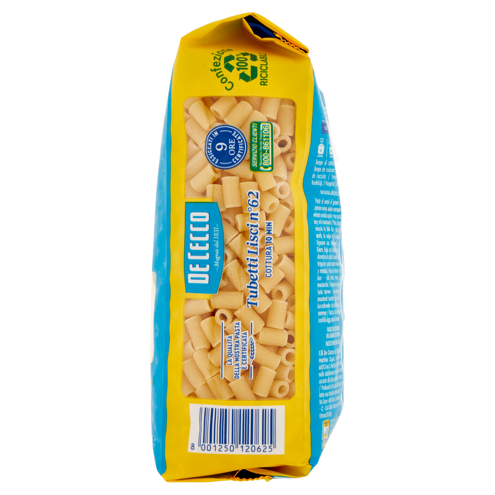 De Cecco Tubetti Lisci n&deg;62 500 g