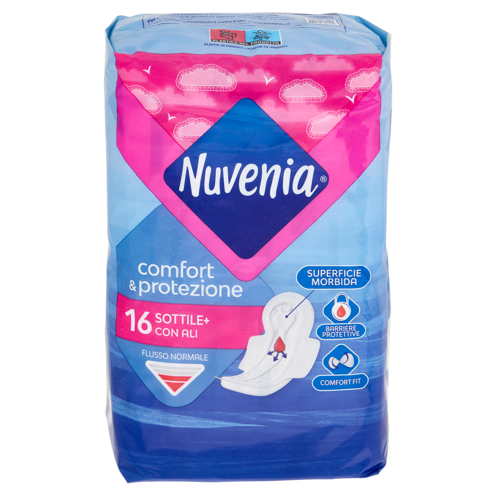 Nuvenia comfort & protezione Sottile+ con Ali 16 pz