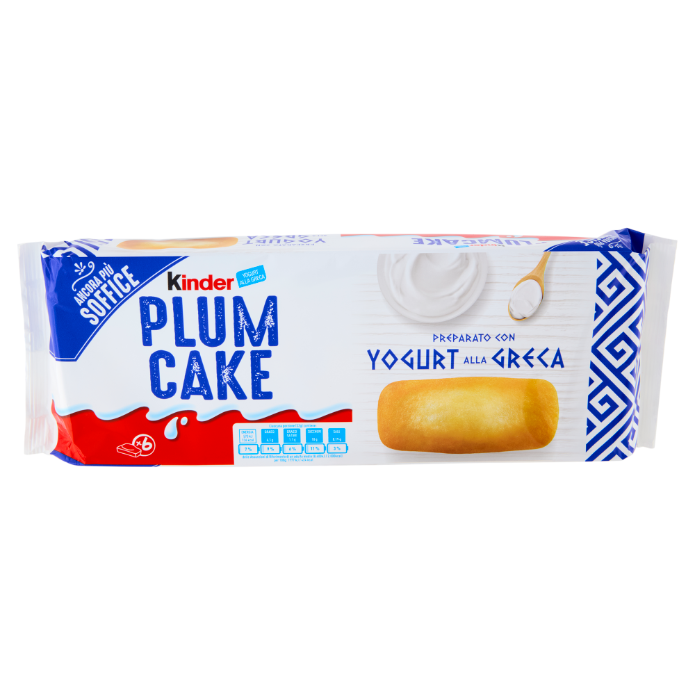 Kinder Plumcake Preparato con Yogurt alla Greca 6 x 32 g