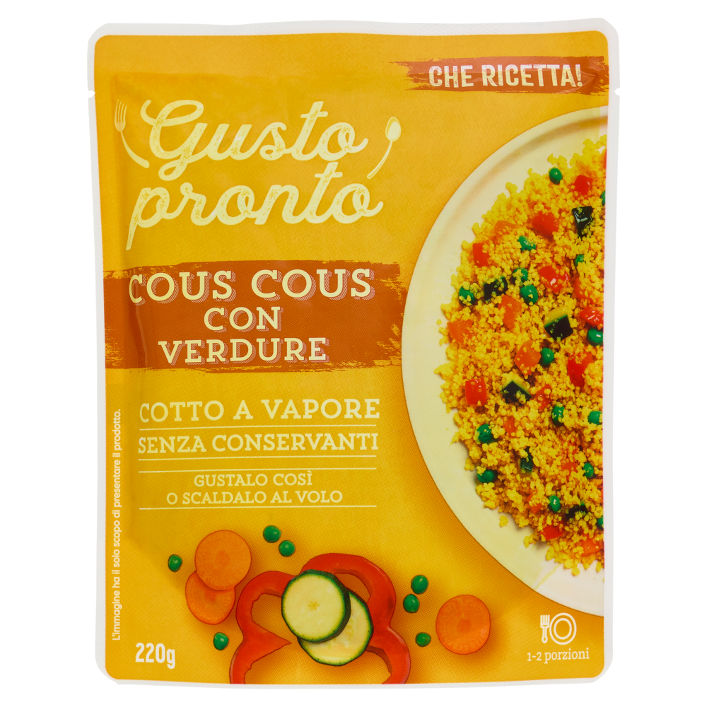 Gusto pronto Cous Cous con Verdure 220 g