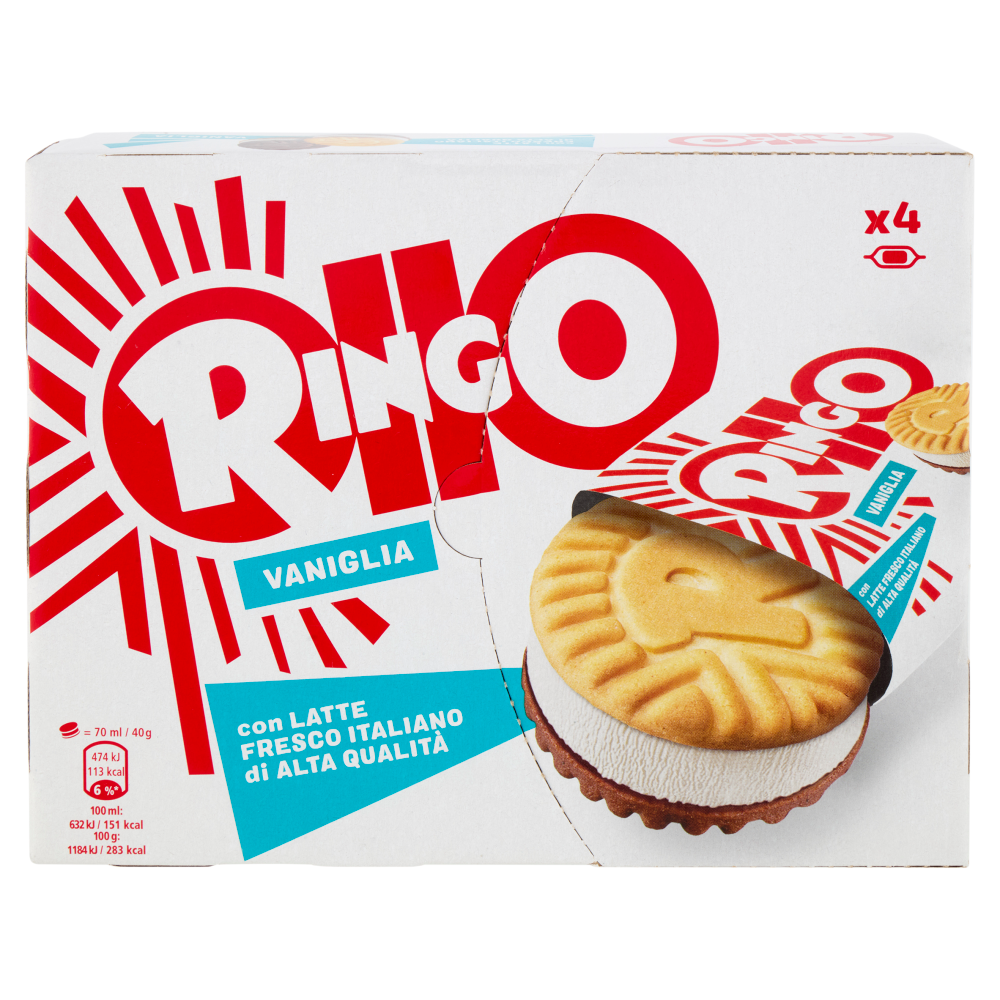 Ringo Vaniglia 4 x 40 g