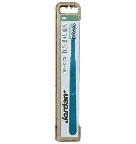 Beter Green Clean Soft spazzolino da denti Blu, Verde Adulto