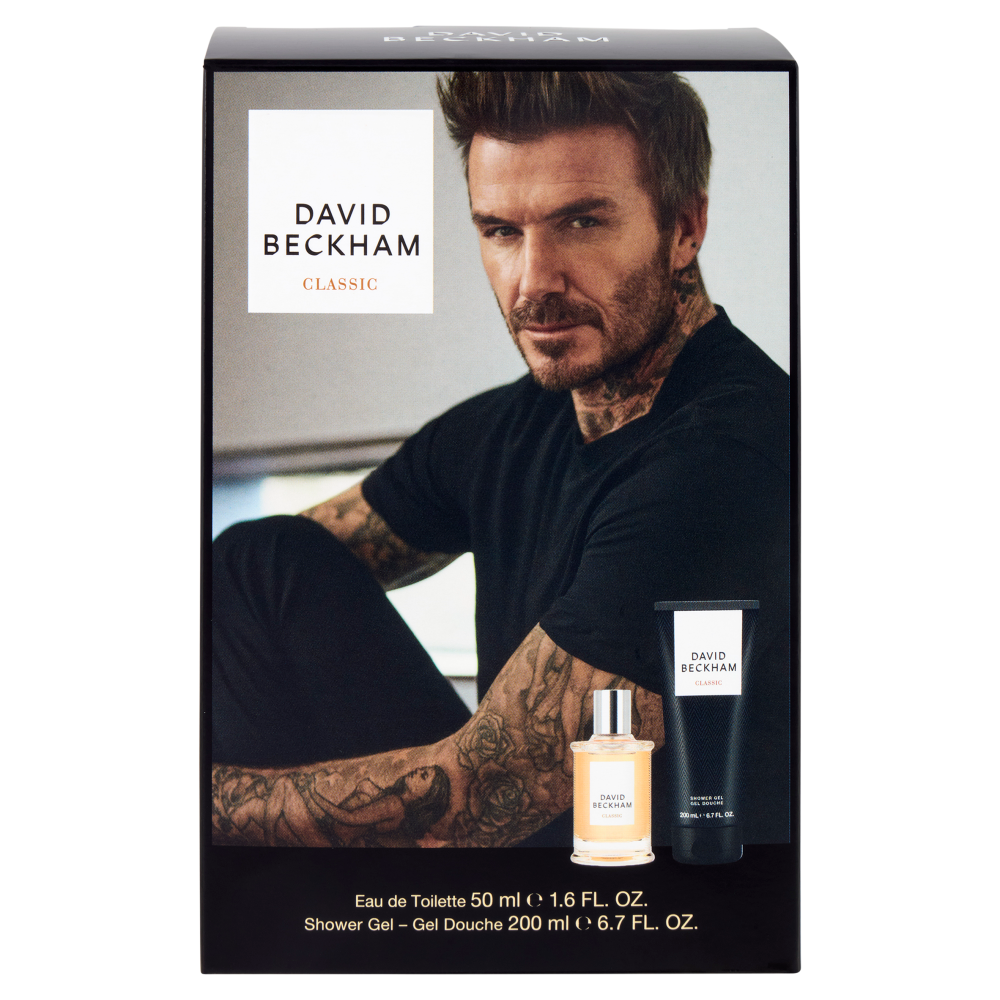 David Beckham Classic Xmas25 Maschile Eau de Toilette 50 ml + Shower Gel 200 ml Classic 