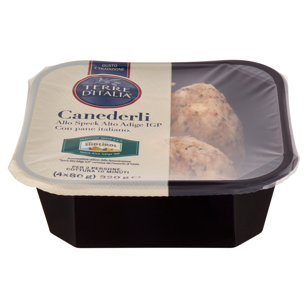 Terre d'Italia Canederli allo Speck Alto Adige IGP 4 x 8 0g