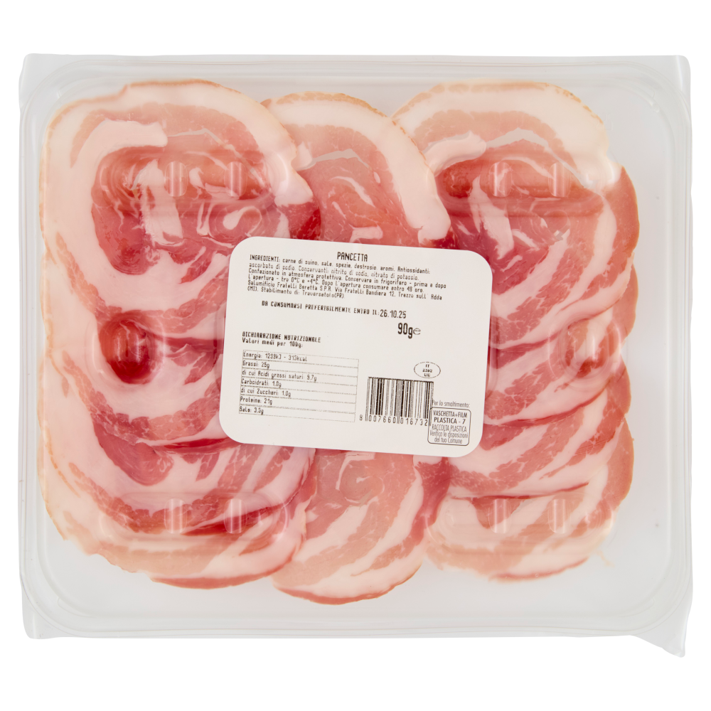 Fratelli Beretta La Salumeria d'Italia Pancetta 90 g