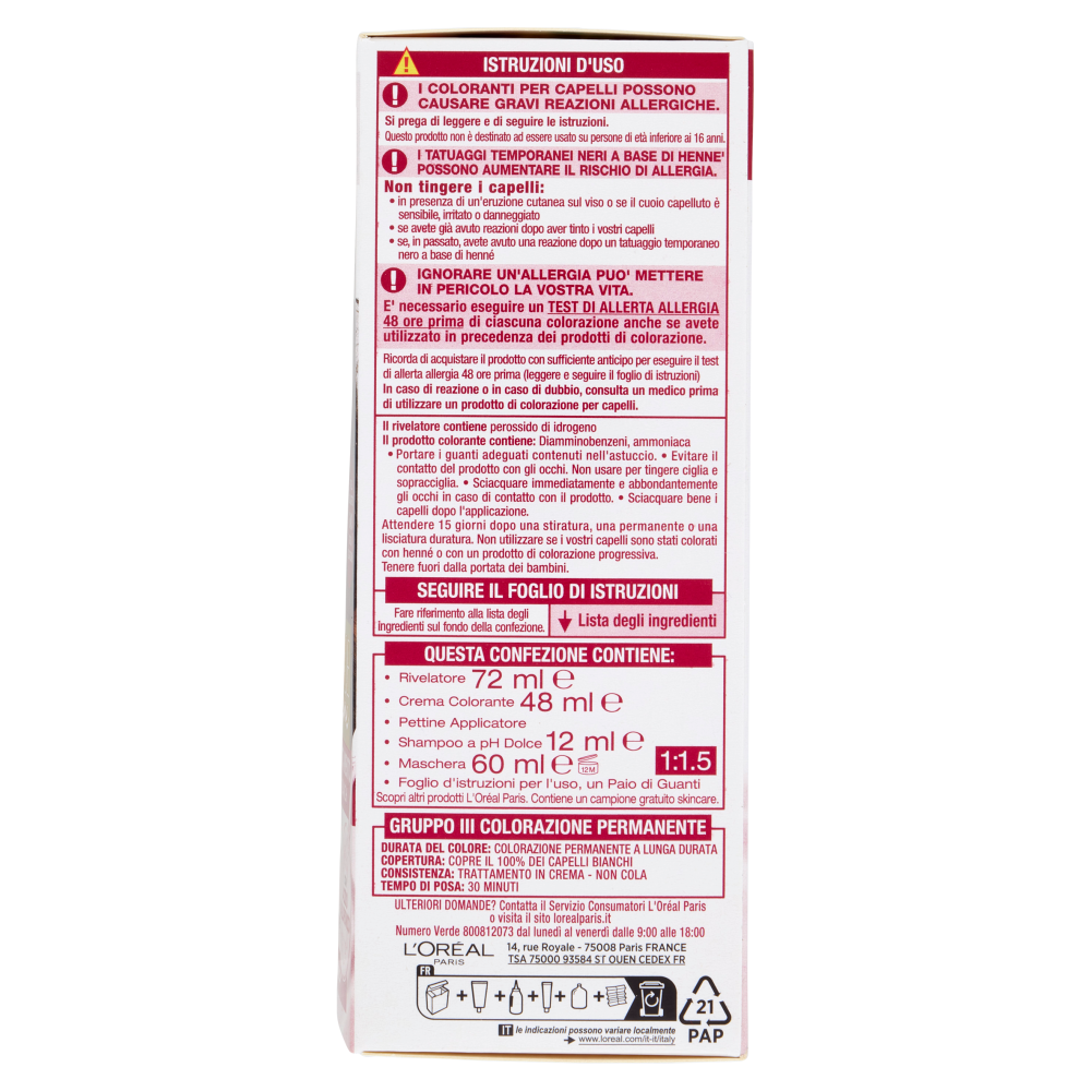 L'Oréal Paris Excellence Creme Colorazione Triplo Trattamento 3 Castano Scuro