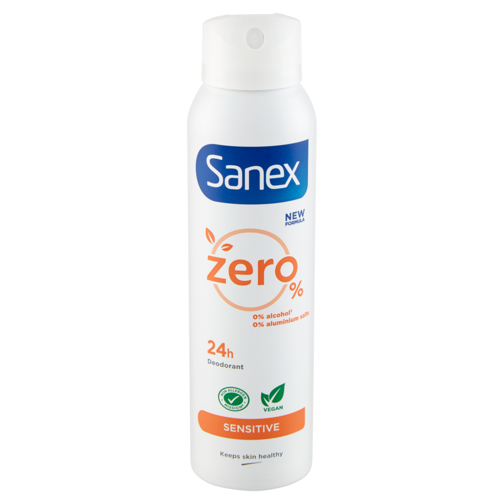 Sanex deodorante spray Zero Sensitive protezione 24h 150 ml Carrefour