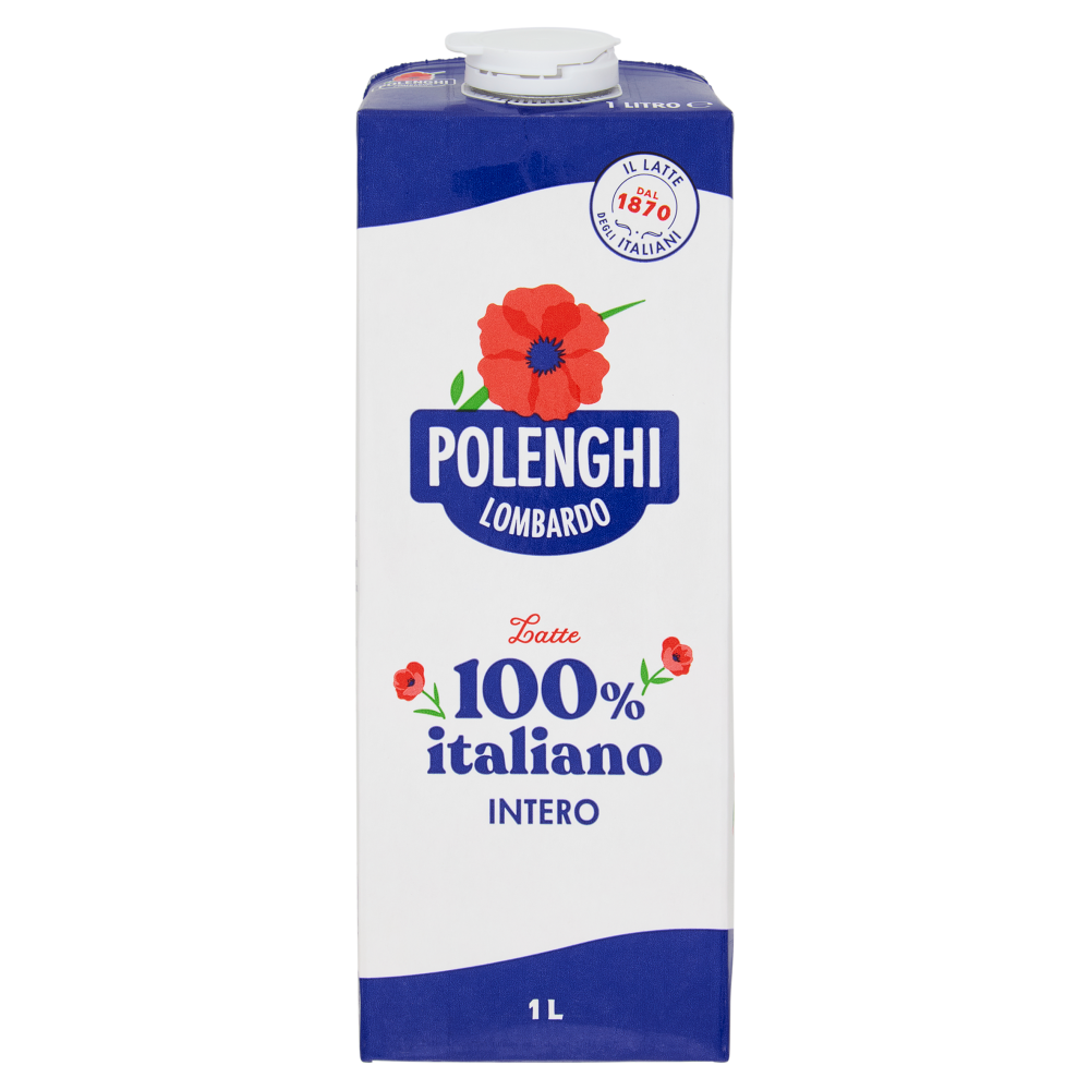 Polenghi Lombardo Latte 100% italiano Intero 1 L