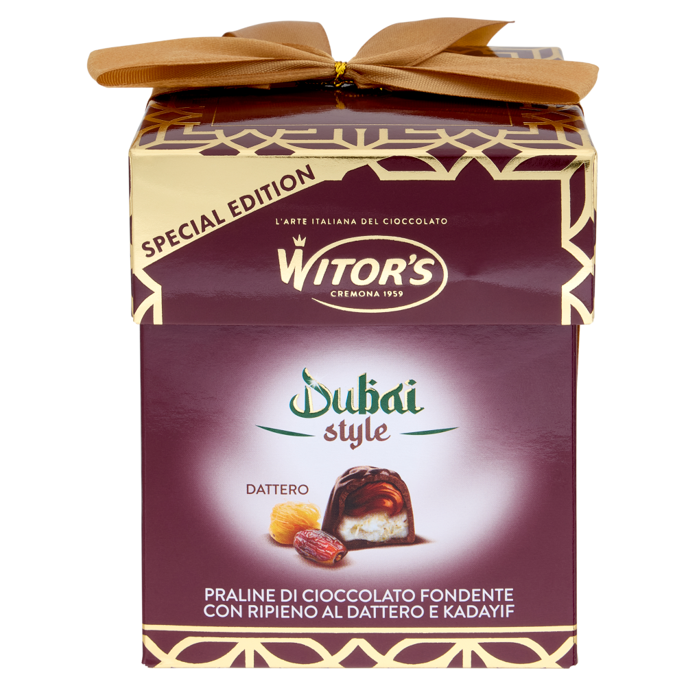 Witor's Dubai style Dattero Praline di Cioccolato Fondente 150 g