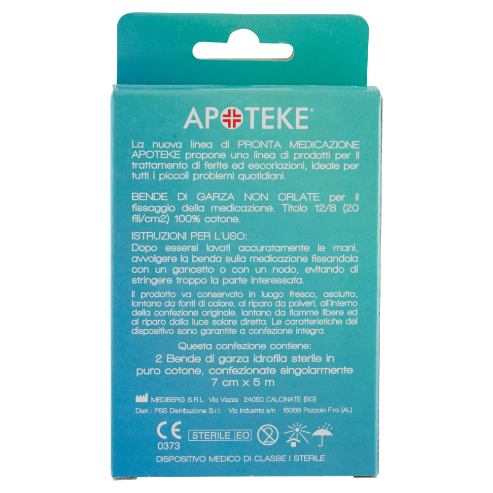 Apoteke Pronta Medicazione Bende di Garza Non Orlate 2 pz