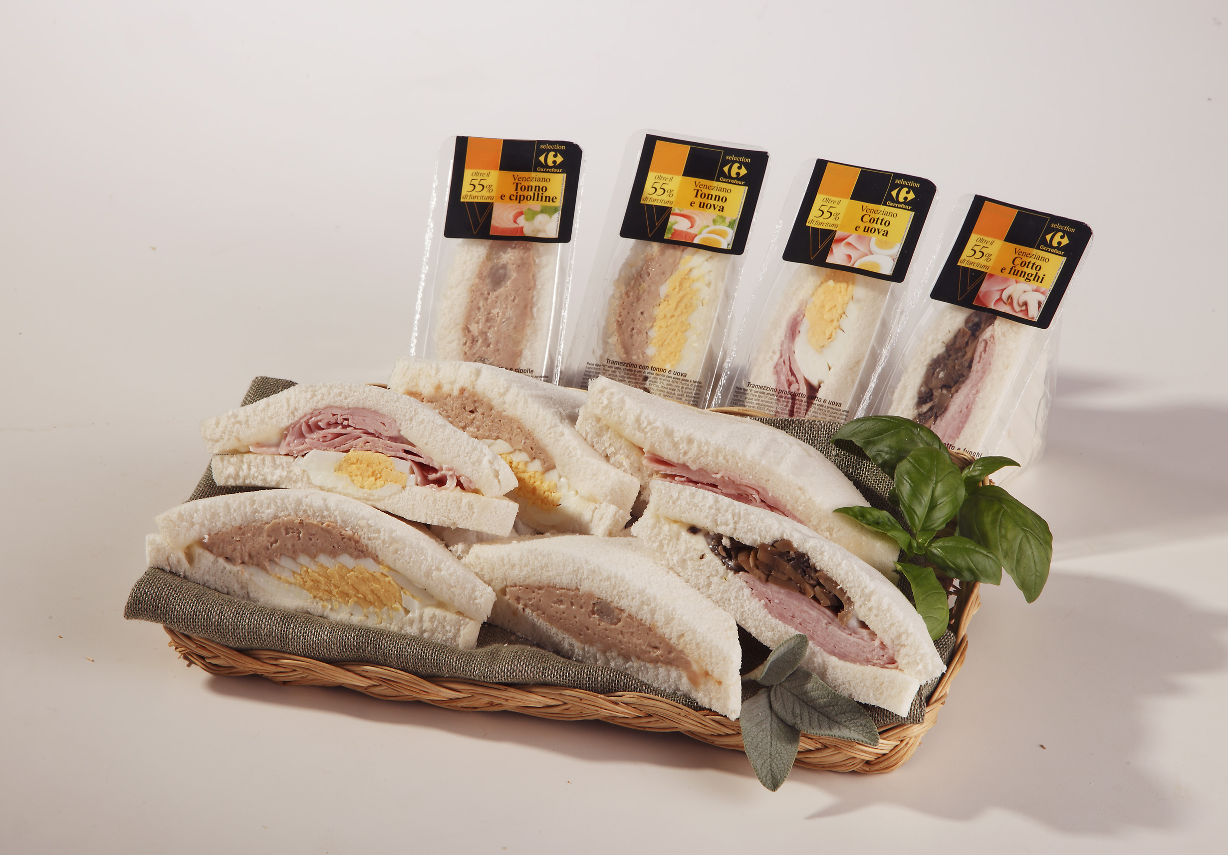 Carrefour Bon app&eacute;tit! Tramezzino alla veneziana Cotto e Funghi 80 g