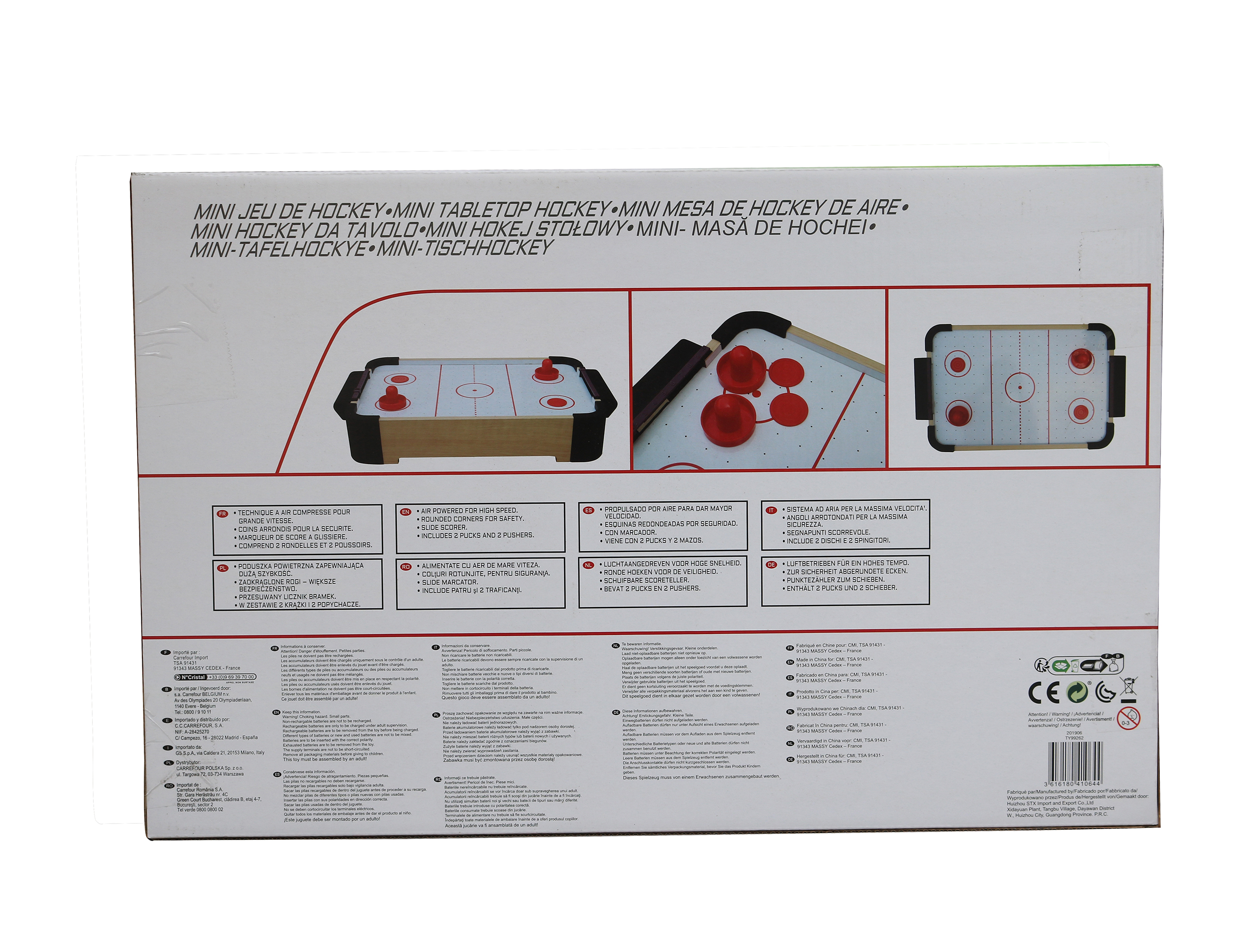 99262 tavolo da hockey Tavolo da air hockey Bambino Nero, Marrone