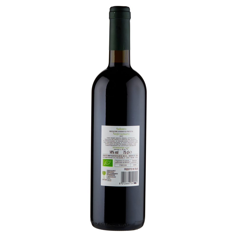 Tralcio Antico Salento IGP Negroamaro Vino Biologico 75 cl