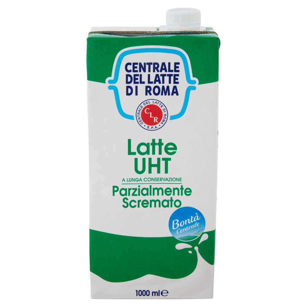 Centrale del Latte di Roma Latte UHT a Lunga Conservazione Parzialmente Scremato 1000 ml