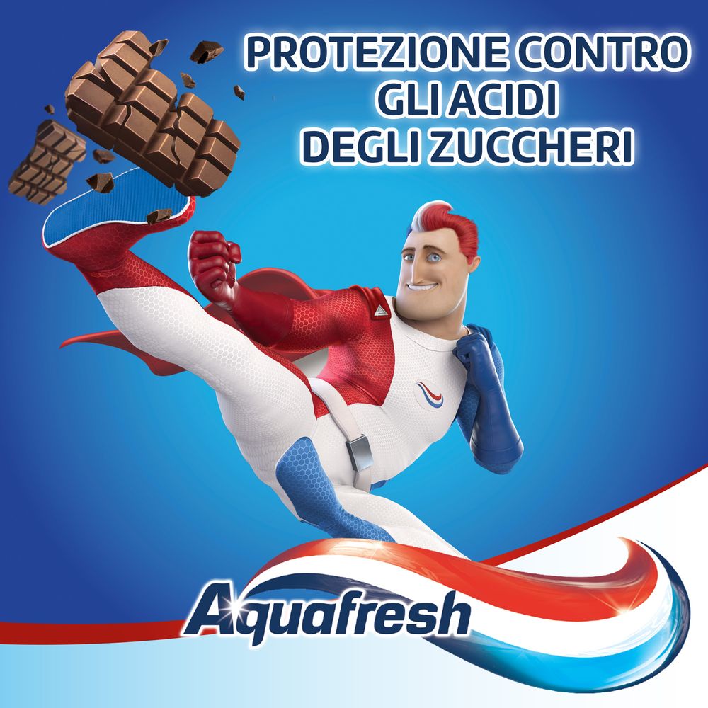 Aquafresh tripla protezione dentifricio menta fresca, multi pack 2x75ml