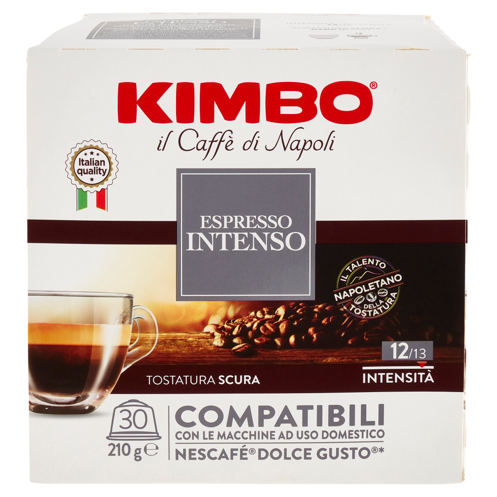Kimbo Espresso Intenso Capsule Compatibili con le Macchine Nescaf&eacute; Dolce Gusto* 30 x 7 g