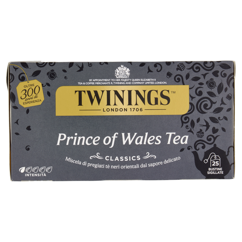 Twinings Prince of Wales Tea Tè Nero 25 filtri The 50 g