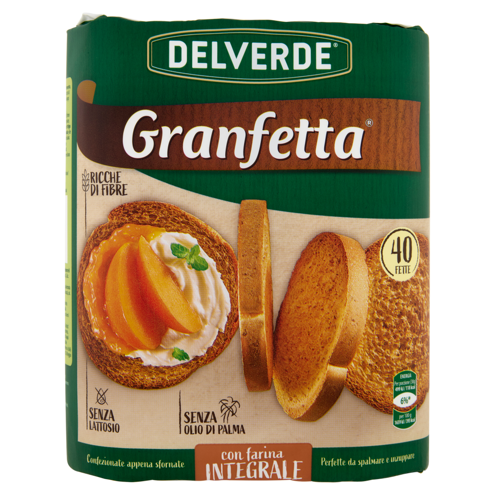 Delverde Granfetta con farina Integrale 40 Fette 300 g