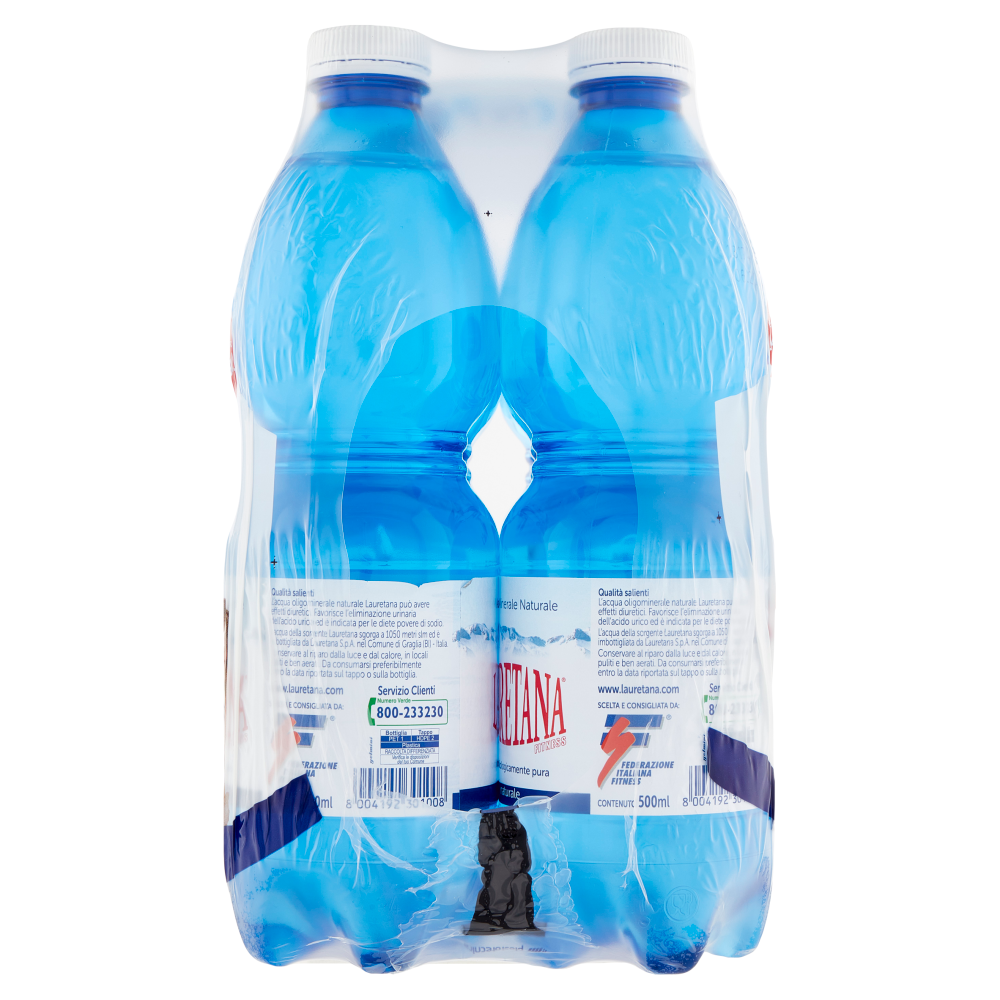 Lauretana Acqua Minerale Naturale 6 x 500 ml