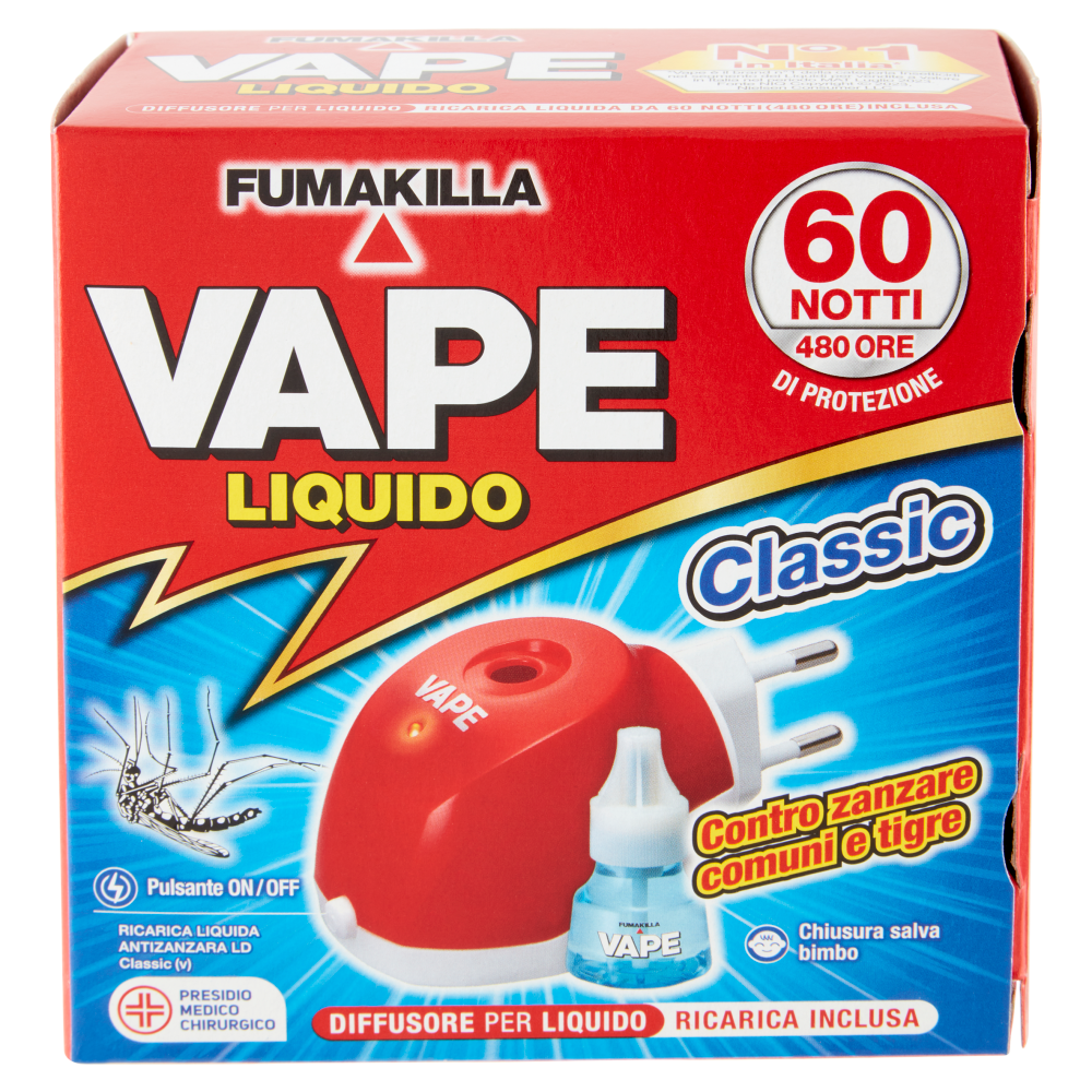 VAPE Elettroemanatore Liquido Classic + Ricarica 30 ml
