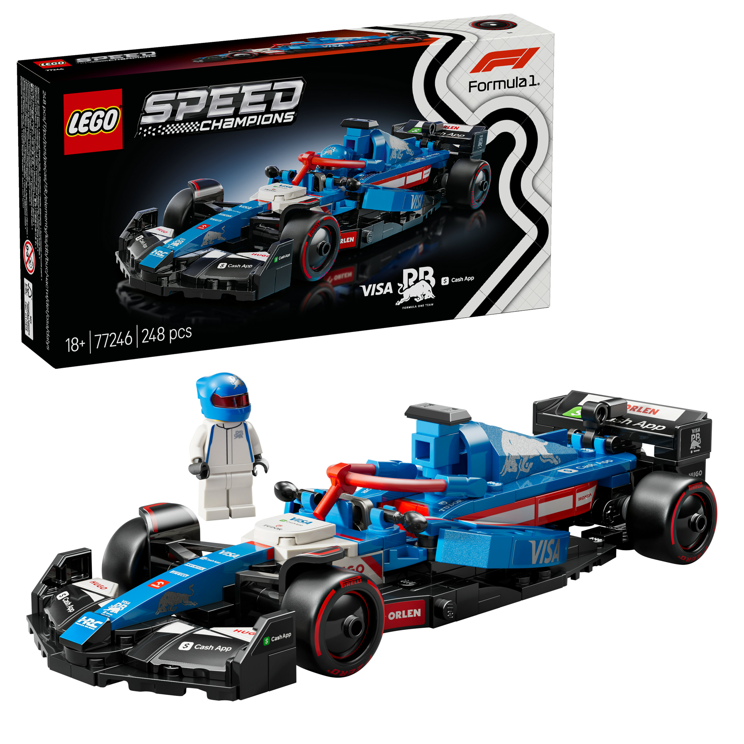 LEGO Speed Champions Auto da corsa F1&reg; Visa Cash App RB VCARB 01