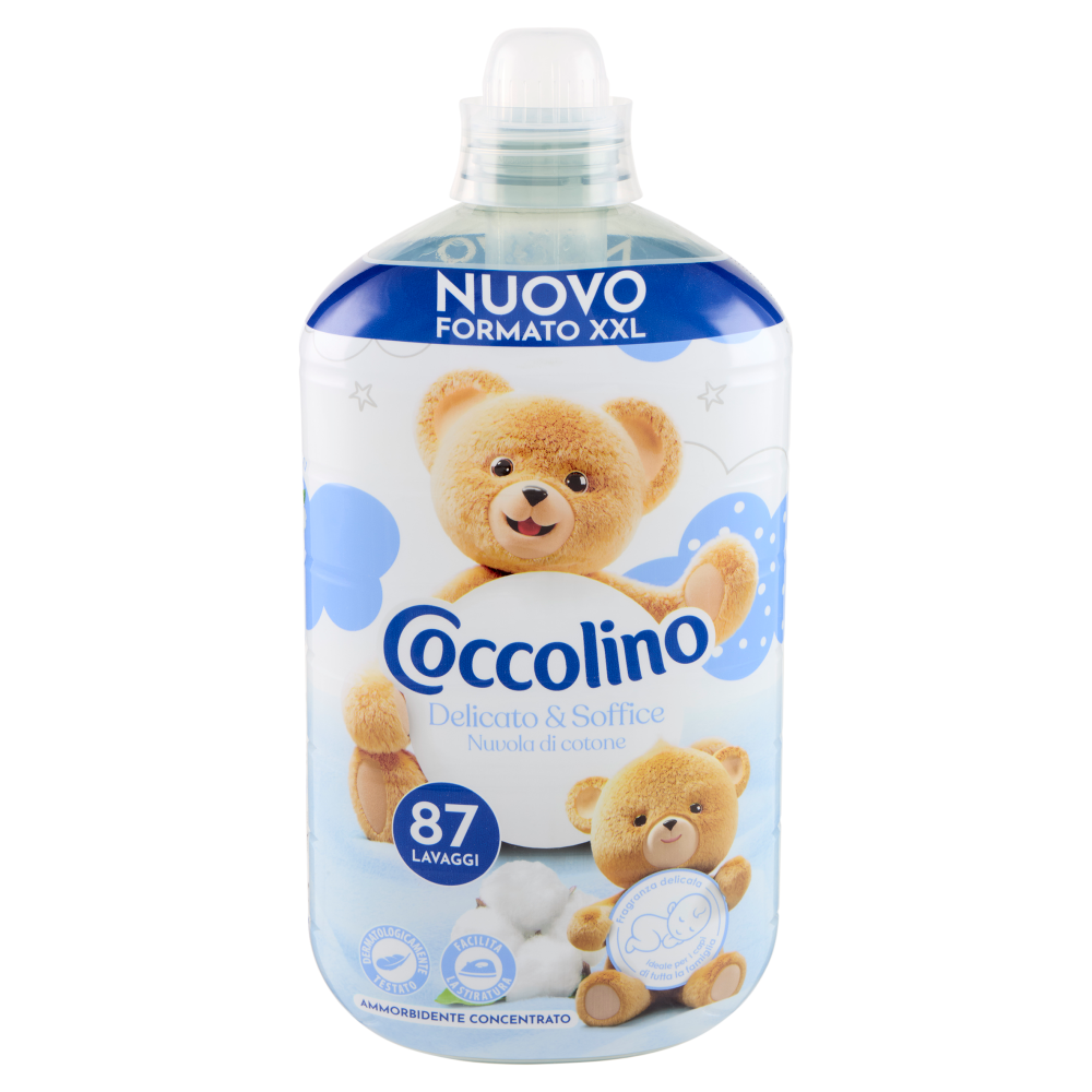 Coccolino Ammorbidente Concentrato Delicato & Soffice Nuvola di cotone 87 Lavaggi 1827 ml