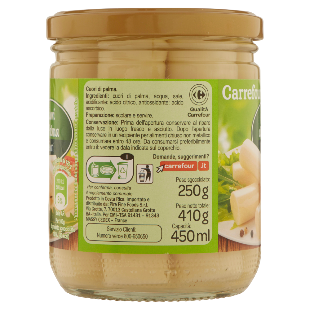 Carrefour Cuori di Palma Teneri 410 g
