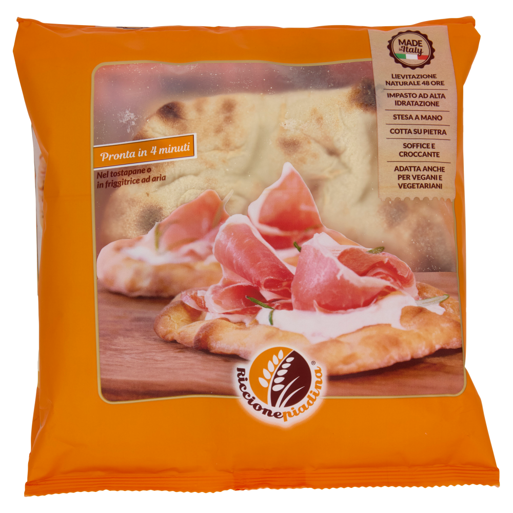 Riccionepiadina la Pinsa Toast di Riccione Piadina 4 pz 200 g
