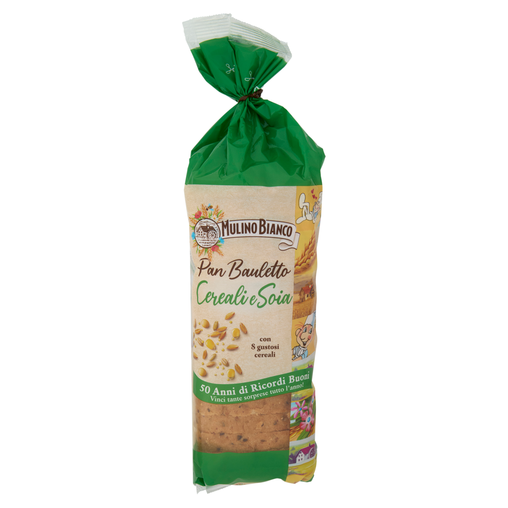Mulino Bianco Pan Bauletto Cereali e Soia Pane Ideale per Panini 400g