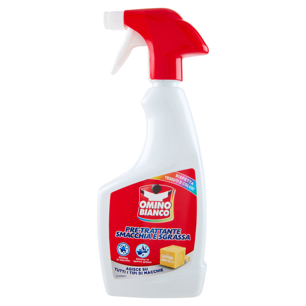 Omino Bianco Pre-Trattante Smacchia e Sgrassa 500 ml