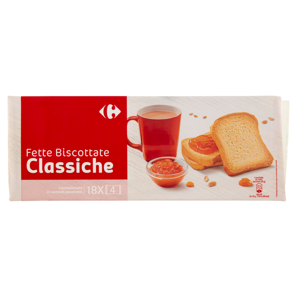 Carrefour Fette Biscottate Classiche 18 x 36 g