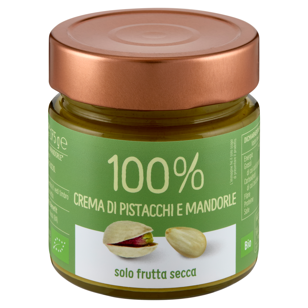 Euro Company 100% Crema di Pistacchi e Mandorle Bio 175 g