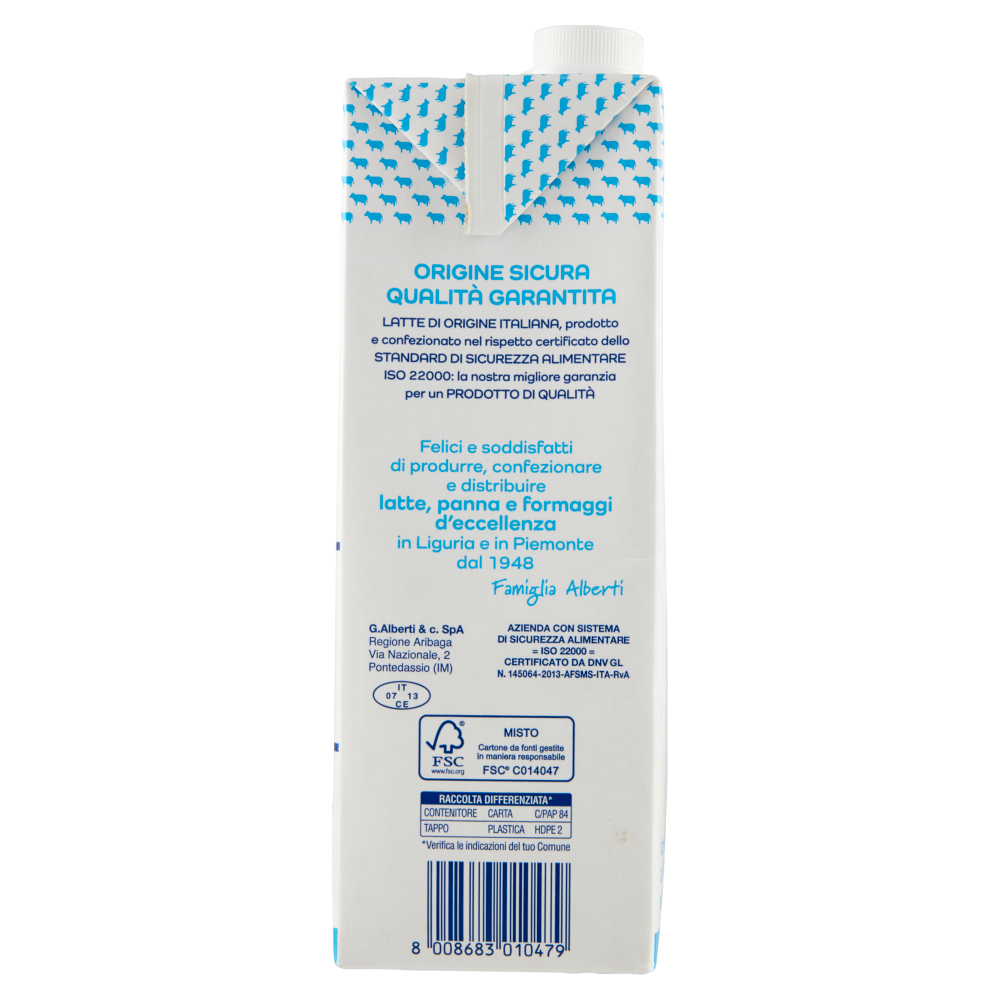 alberti latte UHT intero 1000 ml