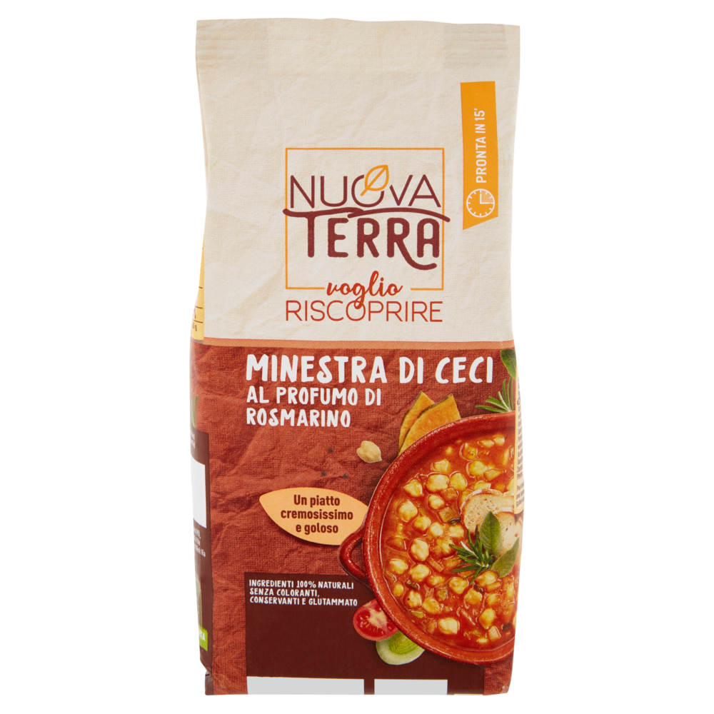 Nuova Terra voglio Riscoprire Minestra di Ceci al Profumo di Rosmarino 180 g