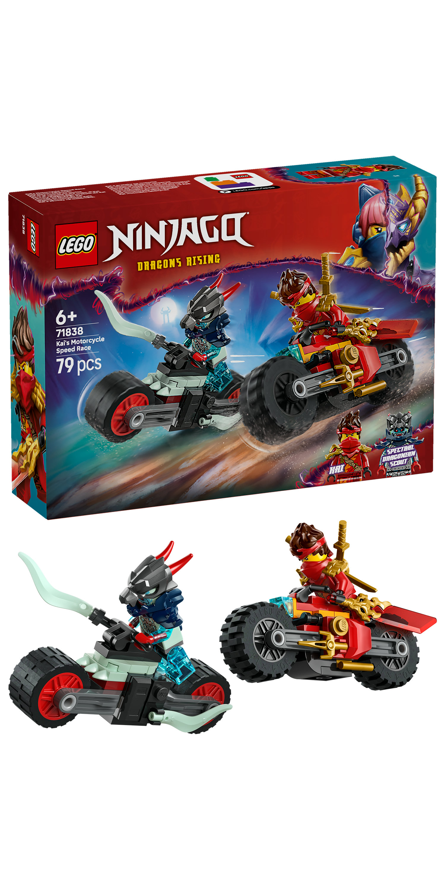 LEGO NINJAGO Gara di velocità sulla moto di Kai
