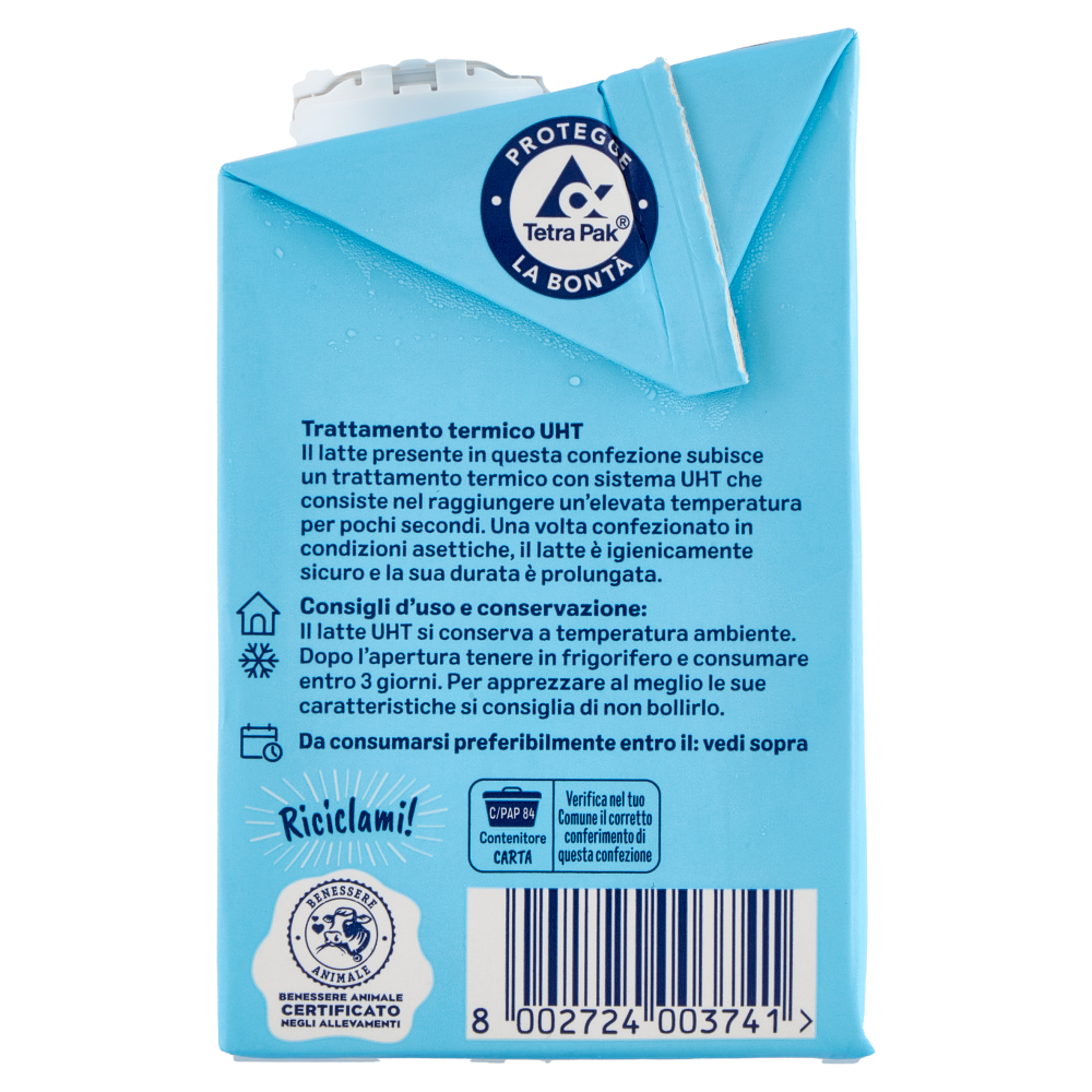 Arborea Latte Parzialmente Scremato UHT a Lunga Conservazione 500 ml