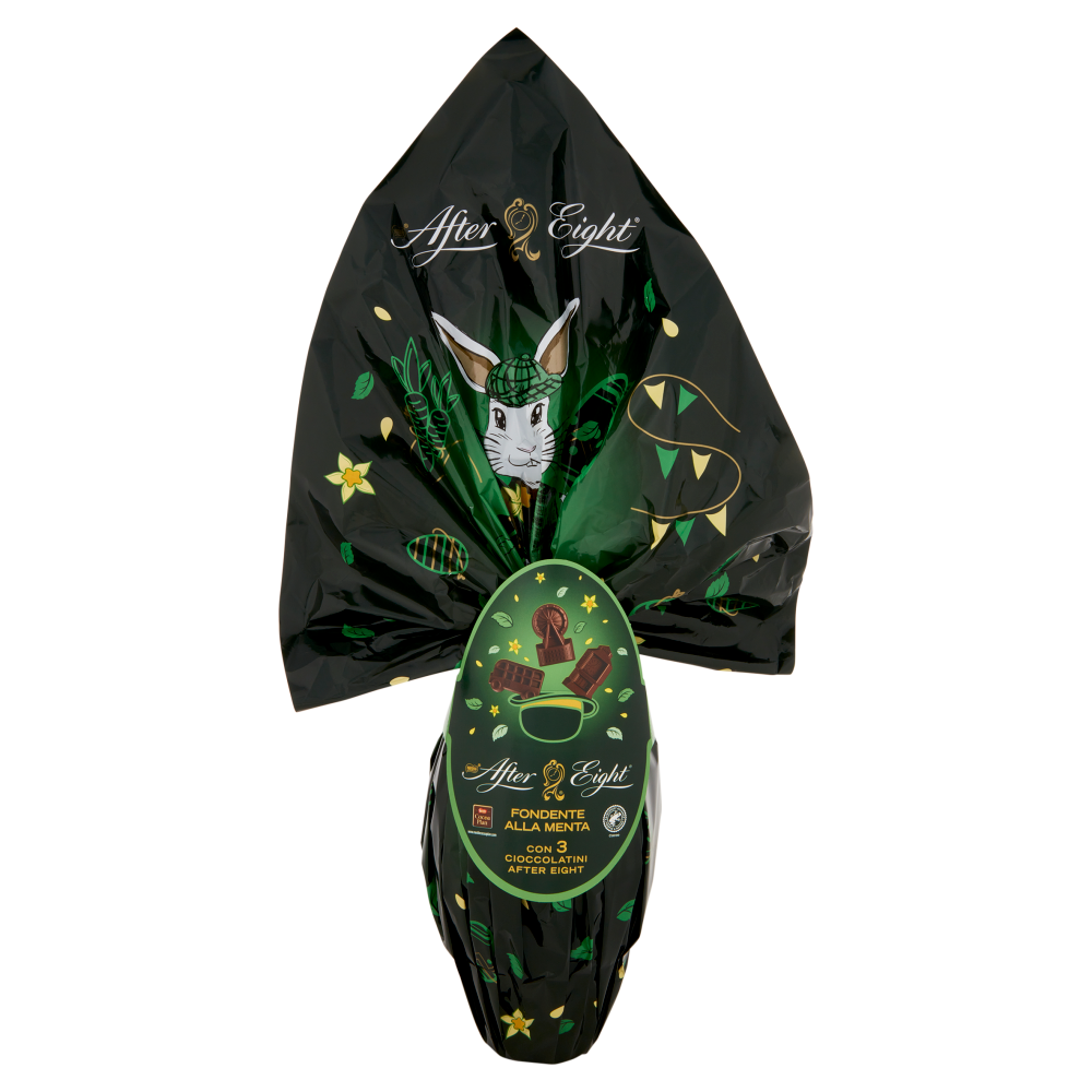 AFTER EIGHT Uovo di Pasqua Cioccolato Fondente alla Menta con 3 Cioccolatini 254g