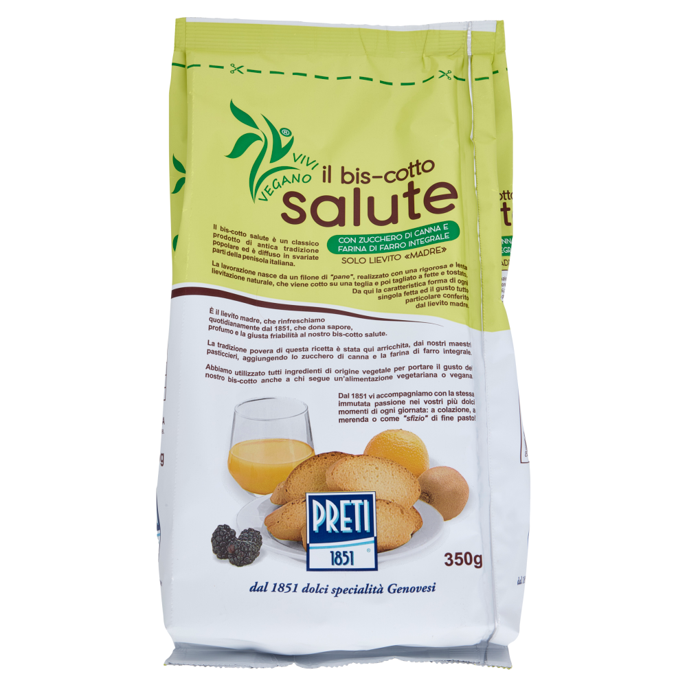 Preti il bis-cotto salute 350 g
