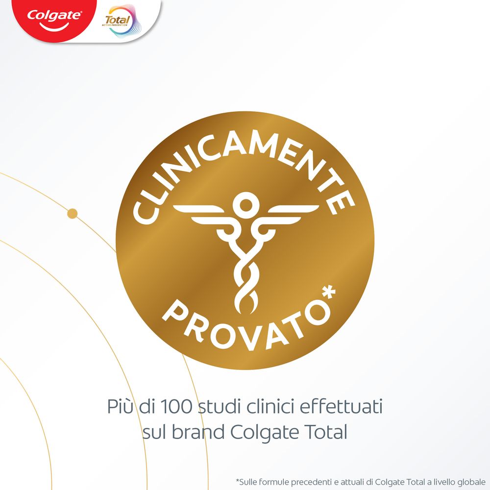 Colgate dentifricio sbiancante Total Whitening 24h di protezione attiva 75 ml
