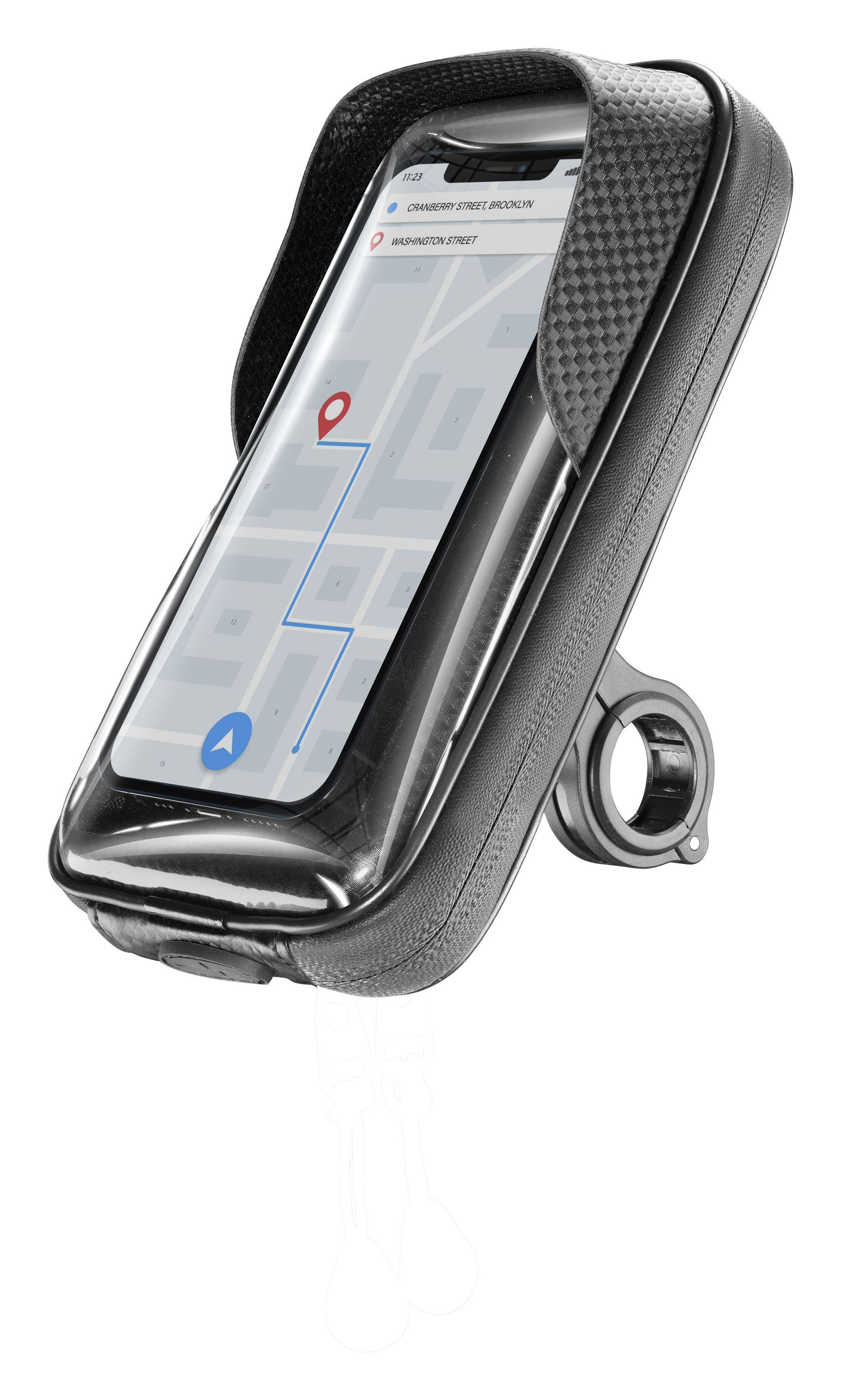 Cellularline Rider Shield - Universal Supporto smartphone impermeabile da manubrio