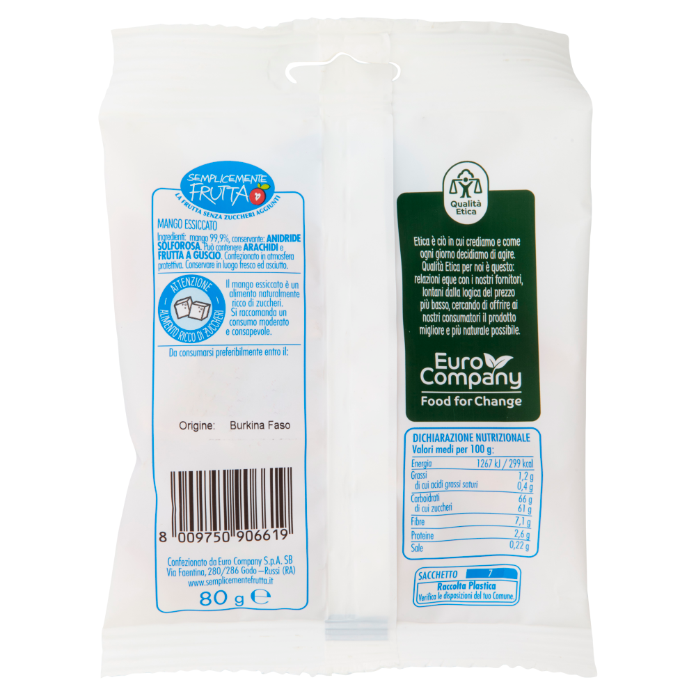Semplicemente Frutta Mango 80 g