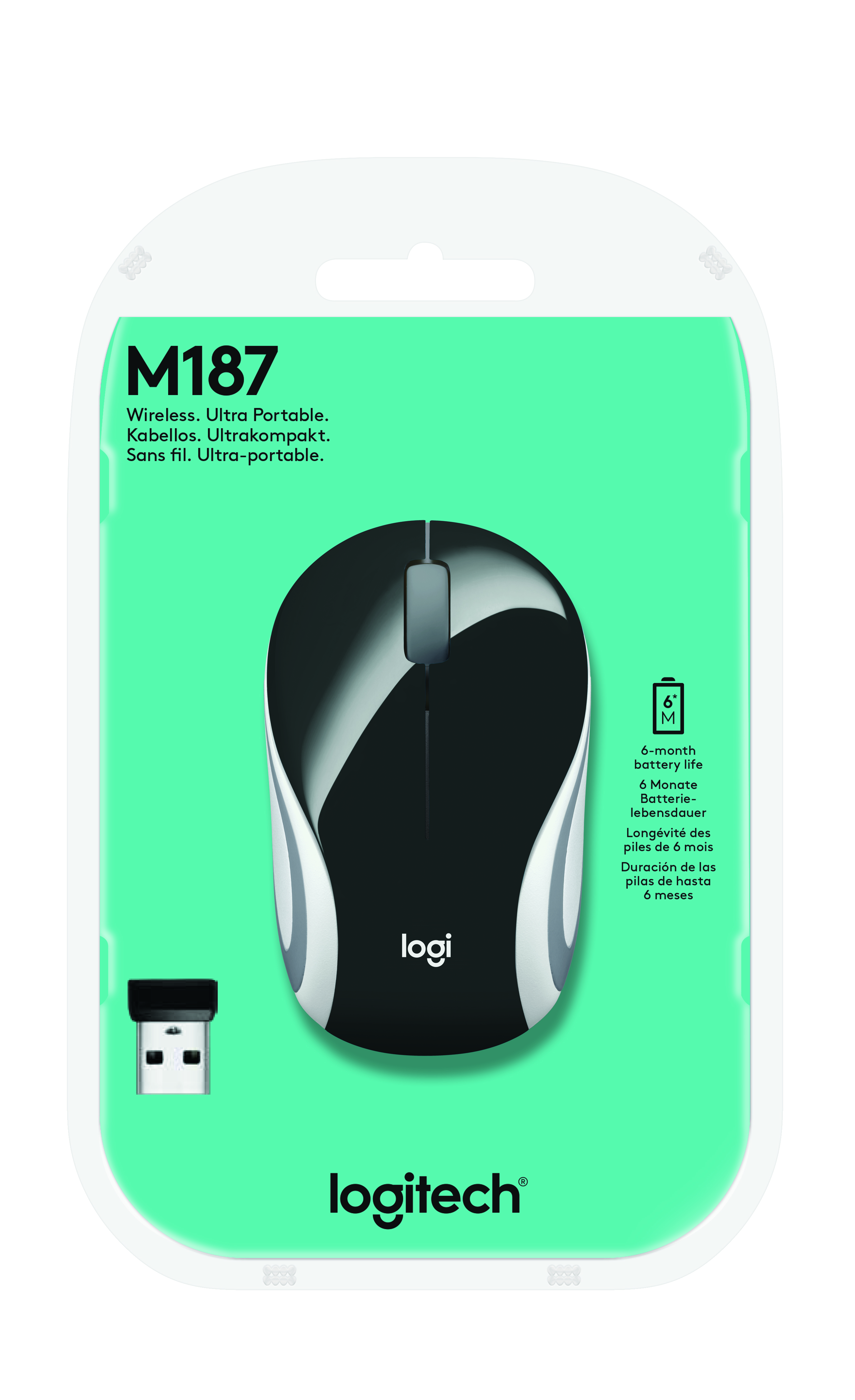 Logitech 910-002731 mouse Ufficio Ambidestro RF Wireless Ottico 1000 DPI